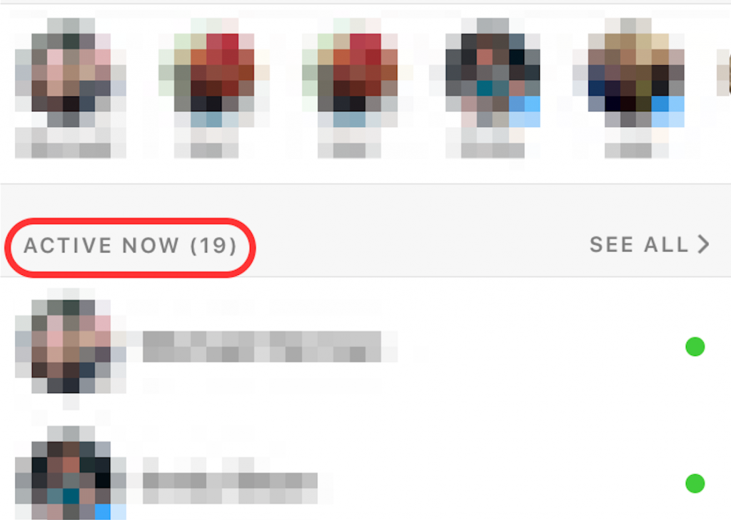 Active Now on Messenger